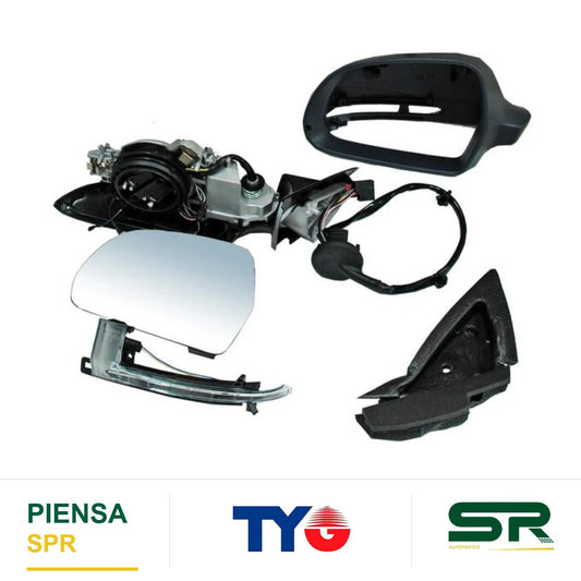 ESPEJO IZQUIERDO ELÉCTRICO CON DIRECCIONAL CON DESEMPAÑANTE AUTOABATIBLE PARA PINTAR AUDI A3 5P TDI 2009-2013 / AUDI SPORTBACK 2009-2013 / AUDI S 2009-2013 / AUDI 3 2009-2013 TYG