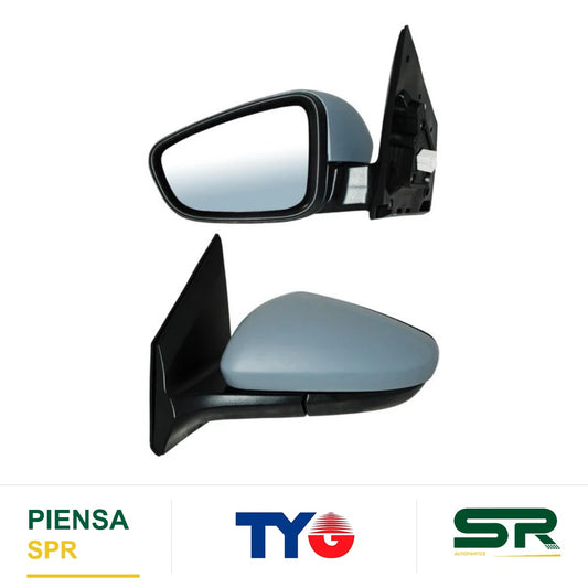 ESPEJO IZQUIERDO ELÉCTRICO 3 PINES SIN DESEMPAÑANTE PARA PINTAR CHEVROLET AVEO LS 2018-2023 / CHEVROLET LT 2018-2023 / CHEVROLET LTZ DMV RM 2018-2023 TYG