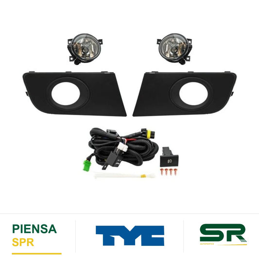 FARO DE NIEBLA JUEGO VOLKSWAGEN AMAROK 2010-2017 C / PARRILLA TYC