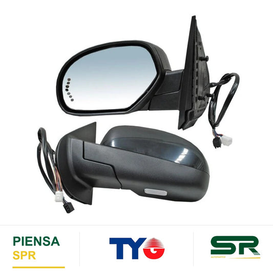 ESPEJO IZQUIERDO ELÉCTRICO 15 PINES CON DIRECCIONAL CON DESEMPAÑANTE PARA PINTAR CHEVROLET PICKUP 2007-2013 / CHEVROLET SUBURBAN LTZ 2006-2010 / CHEVROLET LS 2006-2010 / CHEVROLET LT 2006-2010 / CHEVROLET Z71 2006-2010 / CHEVROLET DENALI 2006-2010 / CHEVR