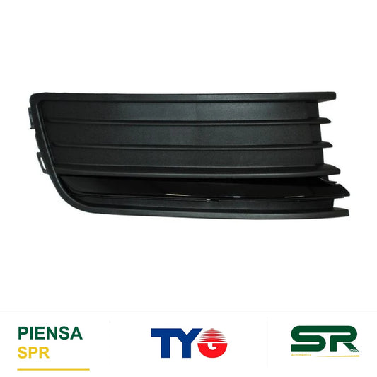 REJILLA DERECHO SIN FARO DE NIEBLA NEGRA VOLKSWAGEN VENTO 2016-2020 C / MOLD LINEA ANTERIOR AGT TYG