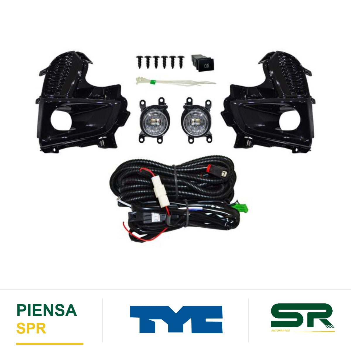 FARO DE NIEBLA JUEGO LED JUEGO LED TOYOTA YARIS 24 5P C / PARRILLA TYC