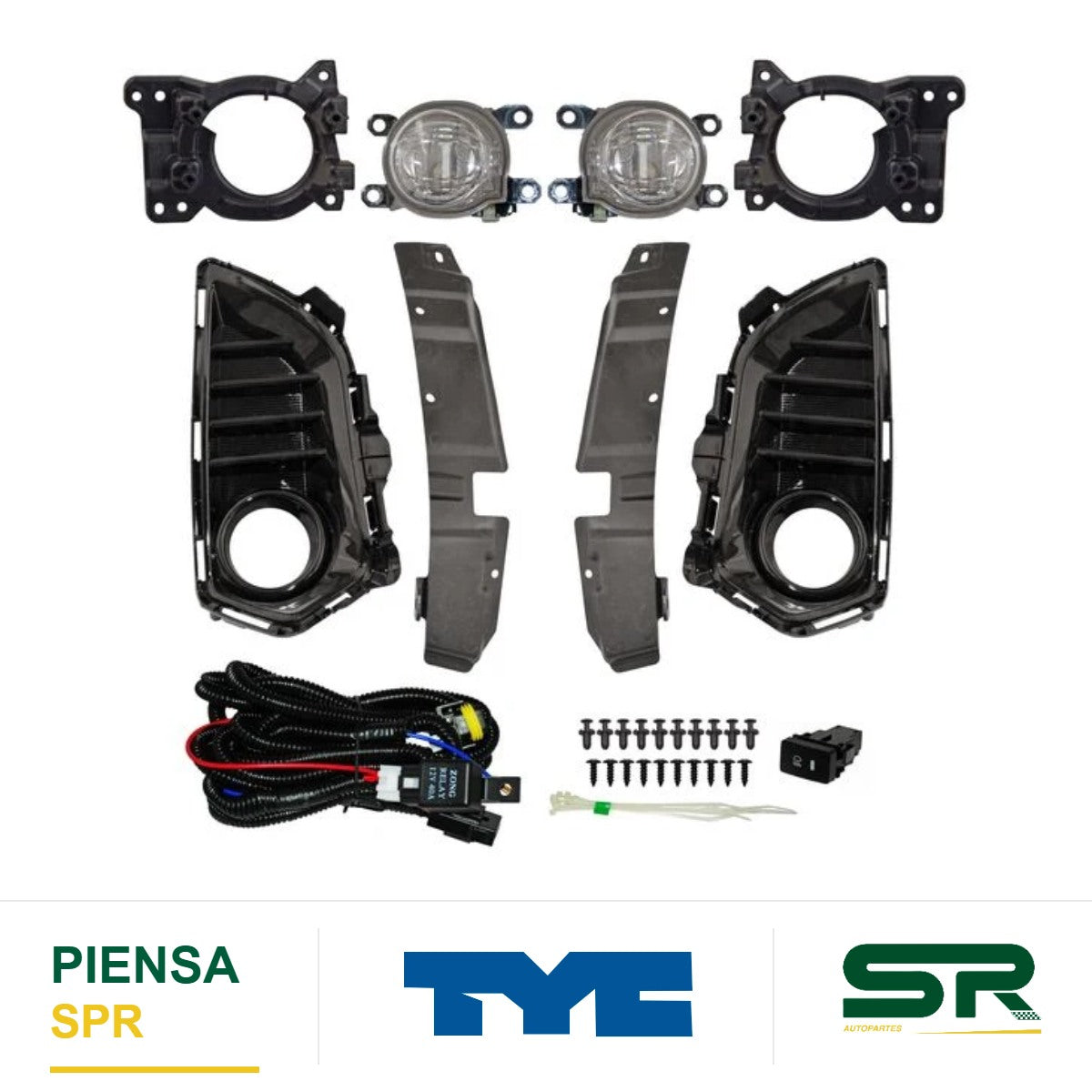 FARO DE NIEBLA JUEGO LED JUEGO LED TOYOTA YARIS 23 C / PARRILLA TYC