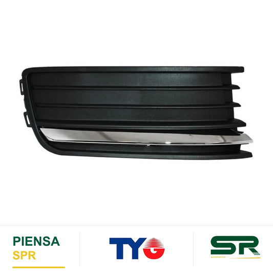 REJILLA DERECHO SIN FARO DE NIEBLA CROMADA VOLKSWAGEN VENTO 2016-2020 C / MOLD LINEA ANTERIOR ALD25S5 AGT TYG
