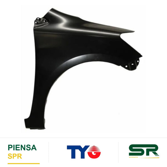 SALPICADERA DERECHA TOYOTA YARIS 2007-2016 4P S / HOYO P / CUARTO TYG
