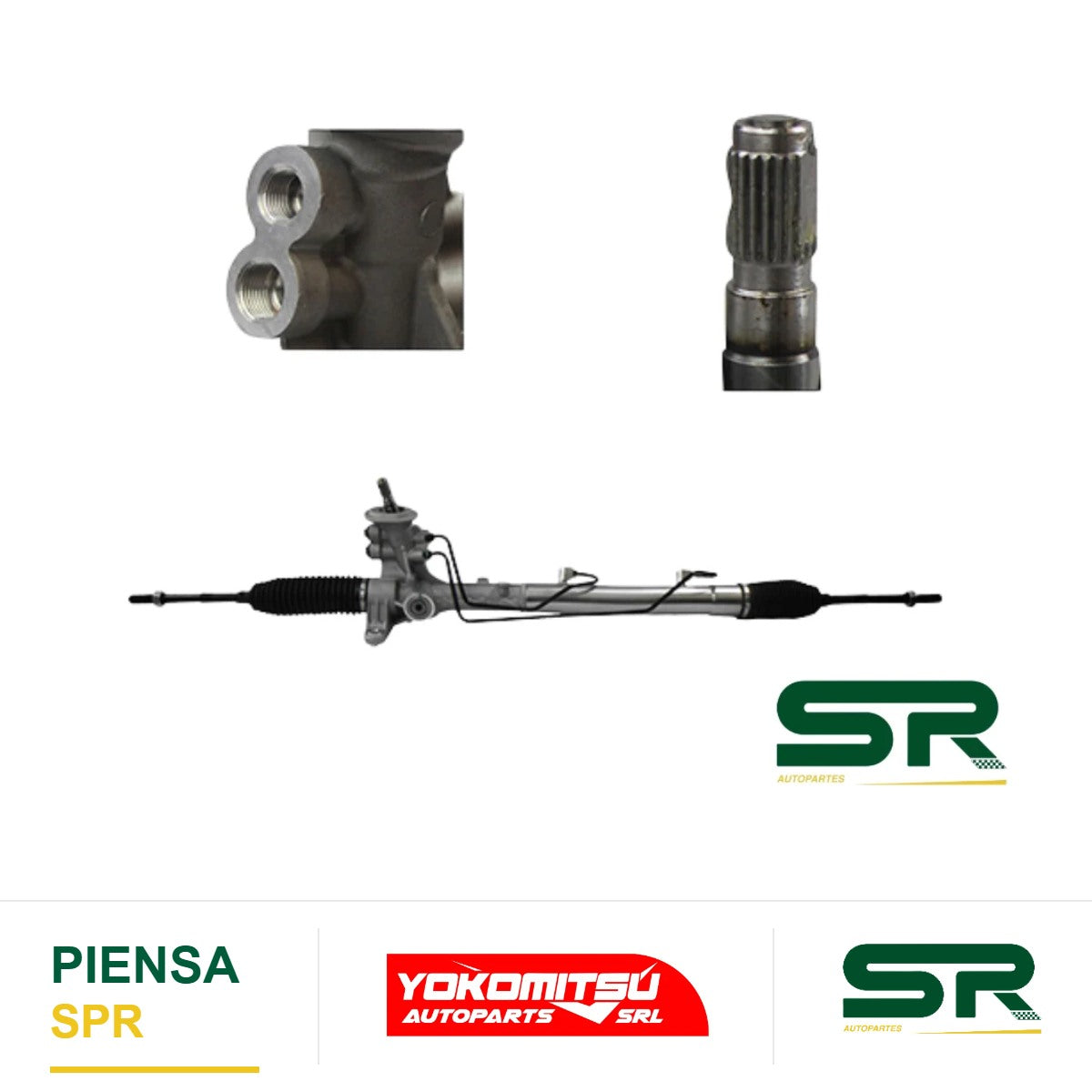 CAJA DE DIRECCIÓN HIDRÁULICA CON BIELETAS SIN TERMINALES (BEETLE 2.0L-2.5L 12-16/PASSAT 2.0L-2.5L 12-15) JETTA A6 BICENTENARIO 2.0L/2.5L 2010-2018 YOKOMITSU