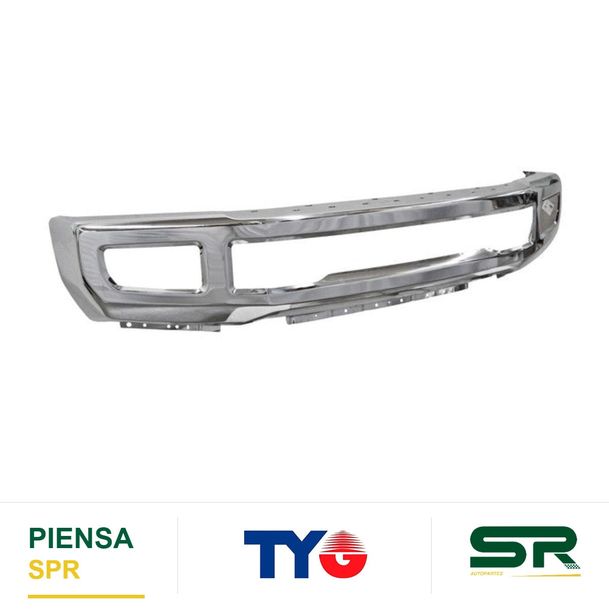 DEFENSA DELANTERA PARA HOYO PARA FARO DE NIEBLA CROMADA FORD SUPER DUTY 2017-2019 F250 / 350 TYG