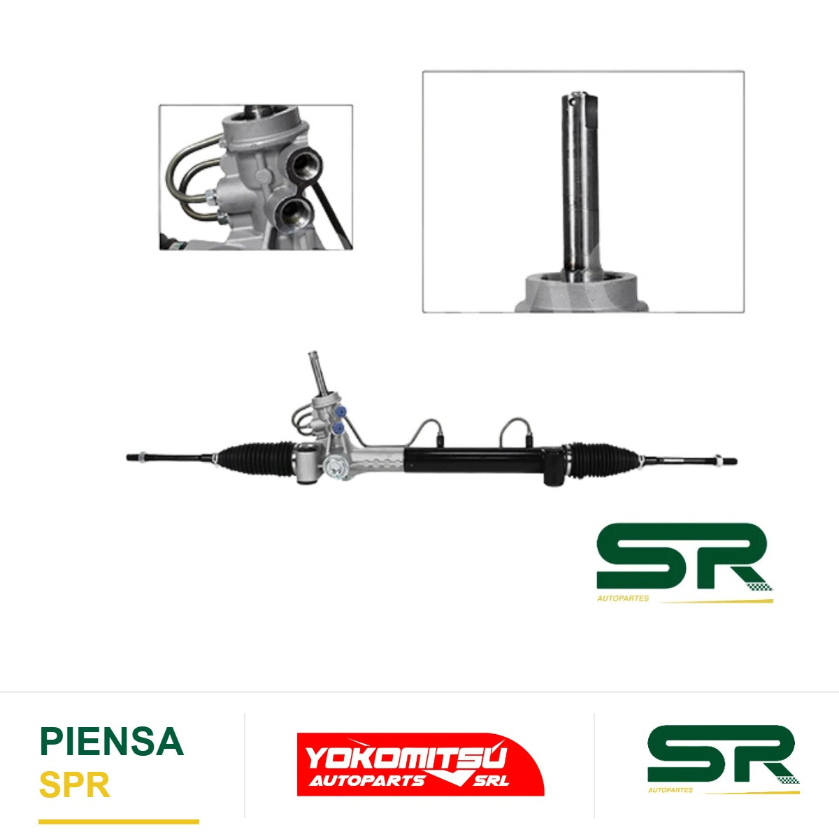 CAJA DE DIRECCIÓN HIDRÁULICA CON BIELETAS SIN TERMINALES TOMAS EN ROSCA (ZAFIRA 1.8L-2.2L 02-06) ASTRA 1.8L/2.2L/2.4L 2000-2006 YOKOMITSU