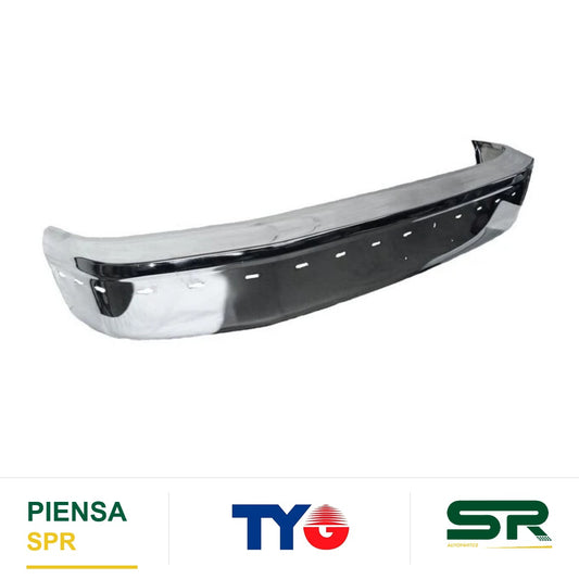 DEFENSA DELANTERA CROMADA CON BARRENOS FORD PICKUP 1992-1998 TYG