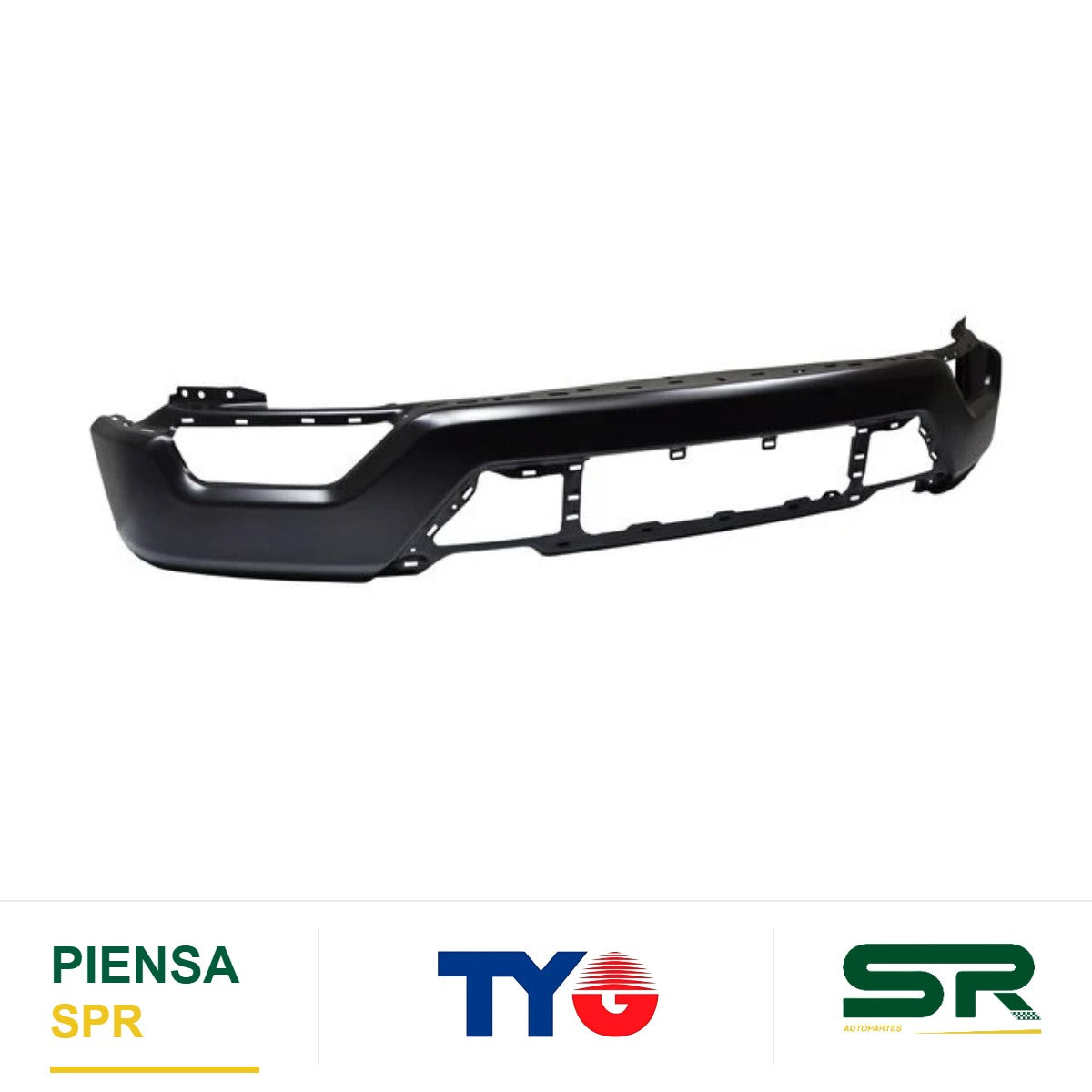 DEFENSA DELANTERA NEGRA SIN HOYO PARA SENSOR FORD PICKUP 2021-2023 TYG