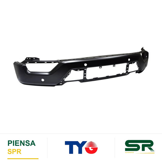 DEFENSA DELANTERA NEGRA CON 4 HOYOS PARA SENSOR FORD PICKUP 2021-2023 TYG