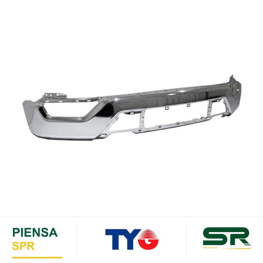 DEFENSA DELANTERA CROMADA SIN HOYO PARA SENSOR FORD PICKUP 2021-2023 TYG