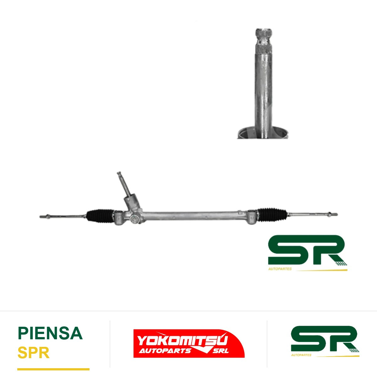 CAJA DE DIRECCIÓN ELECTROASISTIDA CON BIELETAS SIN TERMINALES BUJE A BUJE 55CM (IGNIS 17-25/XL7 21-25/FRONX 24-26) ERTIGA 1.5L 2019-2025 YOKOMITSU