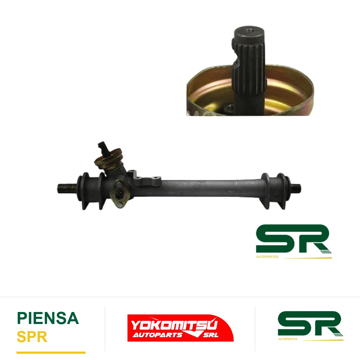 CAJA DE DIRECCIÓN ESTÁNDAR ASTRIADO GRUESO SIN BIELETAS SIN TERMINALES JETTA/GOLF A3 1.8L/2.0L 1993-1998 YOKOMITSU
