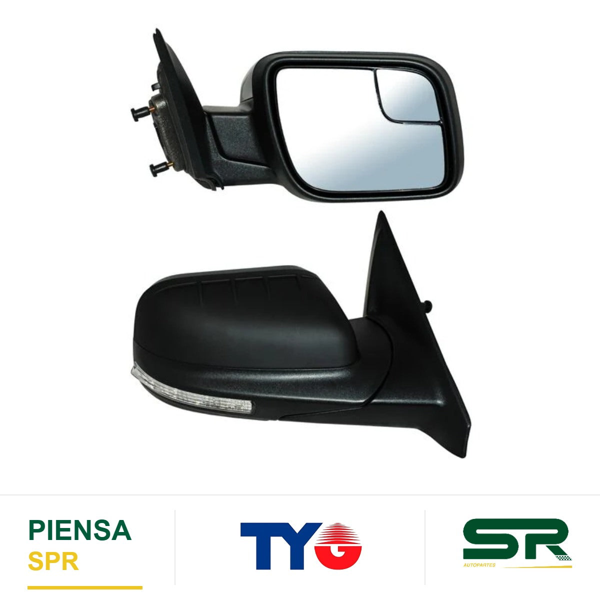 ESPEJO DERECHO ELÉCTRICO CON DIRECCIONAL CON DESEMPAÑANTE AUTOABATIBLE PARA PINTAR CON SENSOR DE PUNTO CIEGO CON MEMORIA CON LUZ INFERIOR FORD EXPLORER LIMITED 2011-2015 / FORD XLT 2011-2015 / FORD 3 2011-2015 TYG
