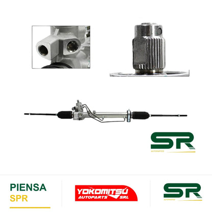 CAJA DE DIRECCIÓN HIDRÁULICA ASTRIADO DELGADO CON BIELETAS SIN TERMINALES JETTA/GOLF A2 1.8L 1987-1992 YOKOMITSU