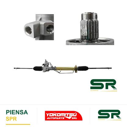 CAJA DE DIRECCIÓN HIDRÁULICA ASTRIADO GRUESO CON BIELETAS SIN TERMINALES (DERBY 95-09/DERBY VAN/IBIZA-CORDOBA 00-02) JETTA/GOLF A3 1.8L/2.0L 1993-1998 YOKOMITSU