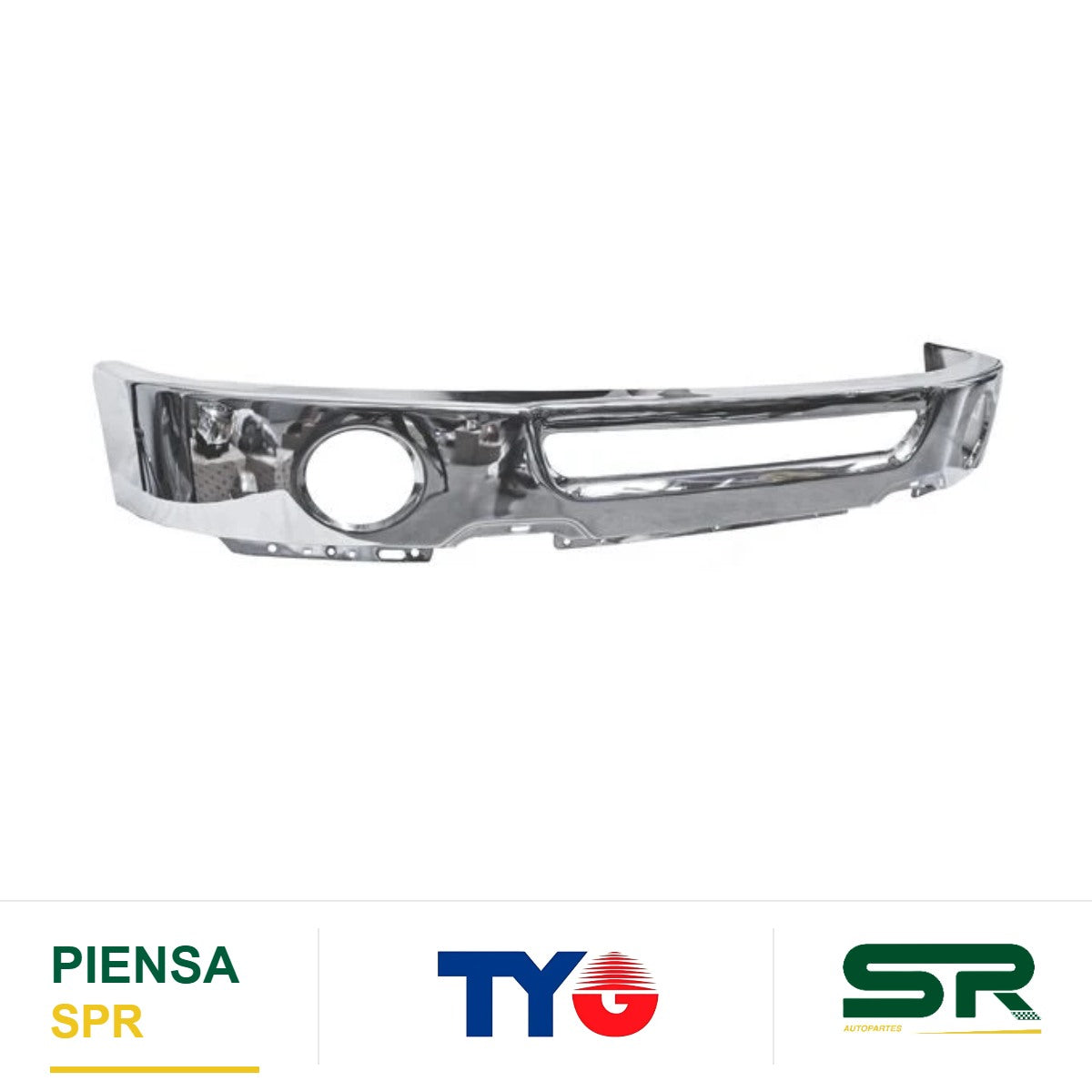 DEFENSA DELANTERA CROMADA PARA FARO DE NIEBLA REDONDO FORD PICKUP 2006-2008 TYG