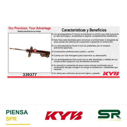 AMORTIGUADOR DELANTERO DERECHO GAS EXCEL-G BUICK LACROSSE EXC. SUSP. SPORT Y AUTONIVELANTE (2010-2013) KYB