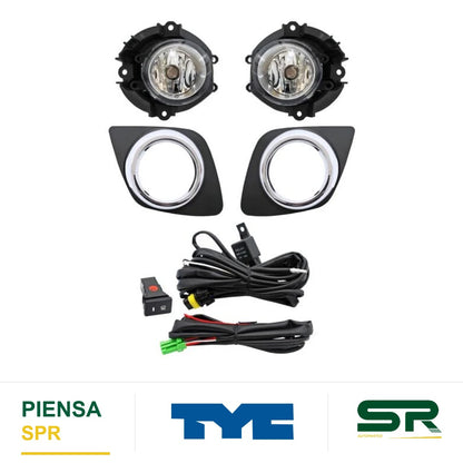 FARO DE NIEBLA JUEGO TOYOTA RAV-4 2009-2012 C / PARRILLA TYC