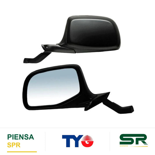 ESPEJO IZQUIERDO MANUAL SIN CONTROL NEGRO FORD PICKUP LIGHTNING 1992-1996 / FORD XL 1992-1996 / FORD EDDIE BAUER 1992-1996 / FORD XLT 1992-1996 / FORD F-150 1992-1996 / FORD F250 1992-1996 / FORD F350 1992-1996 TYG