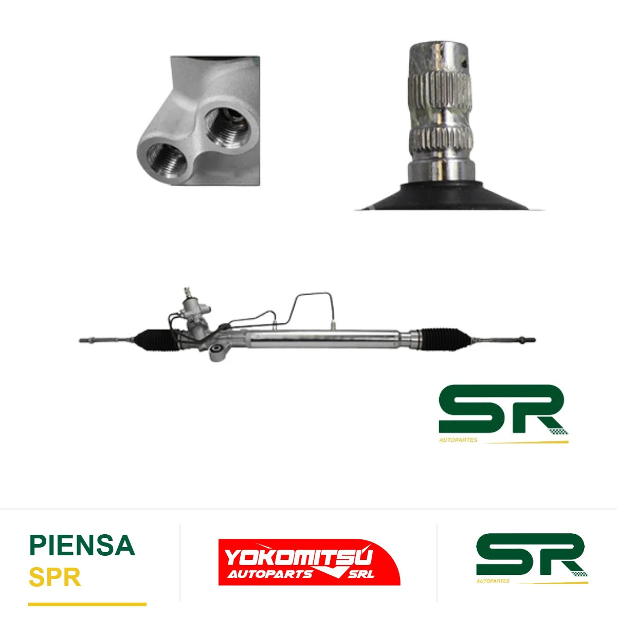CAJA DE DIRECCIÓN HIDRÁULICA CON BIELETAS SIN TERMINALES 68CM CHASIS LARGO (TECHO ALTO) HIACE 2.7L 2005-2019 YOKOMITSU