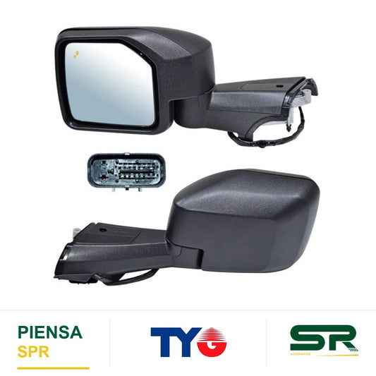 ESPEJO IZQUIERDO ELÉCTRICO 9 PINES CON DESEMPAÑANTE TEXTURIZADO CON SENSOR DE PUNTO CIEGO FORD BRONCO C 2021-2025 / FORD SEN DE TEMP 2021-2025 TYG