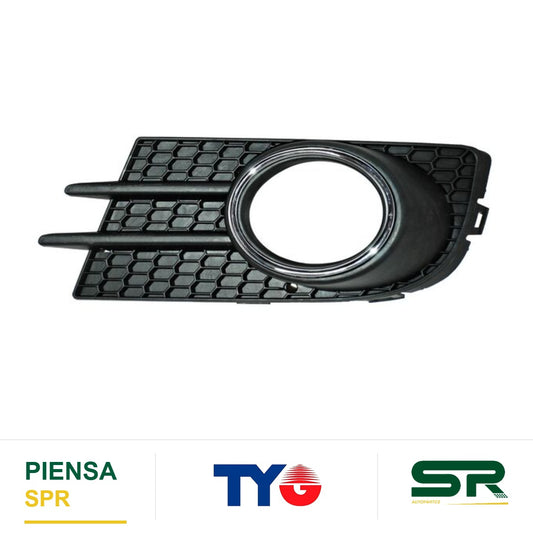REJILLA IZQUIERDO PARA FARO DE NIEBLA CROMADA VOLKSWAGEN TIGUAN 2012-2017 C / MOLD TYG