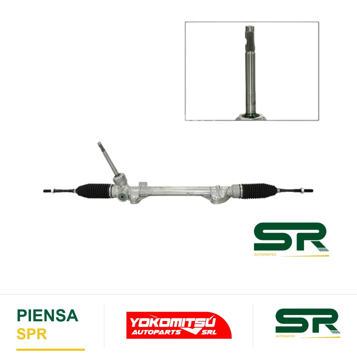 CAJA DE DIRECCIÓN ELECTROASISTIDA CON BIELETAS SIN TERMINALES (RN KOLEOS 17-22) X-TRAIL 2.5L 2015-2022 YOKOMITSU