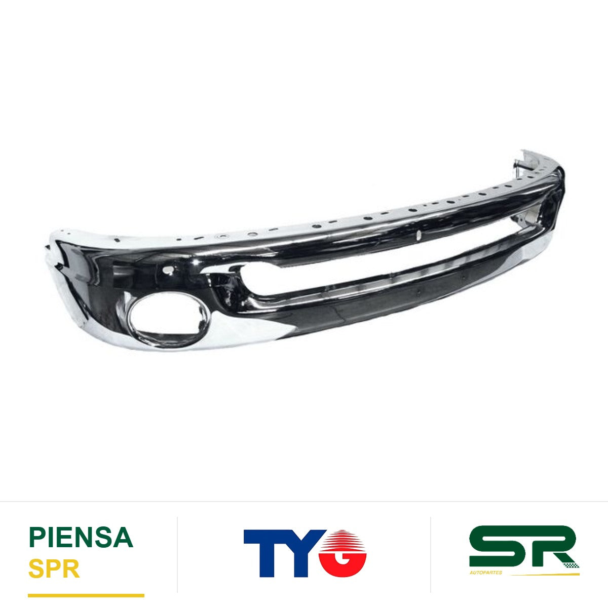 DEFENSA DELANTERA CROMADA DODGE PICKUP 2002-2008 RAM TYG