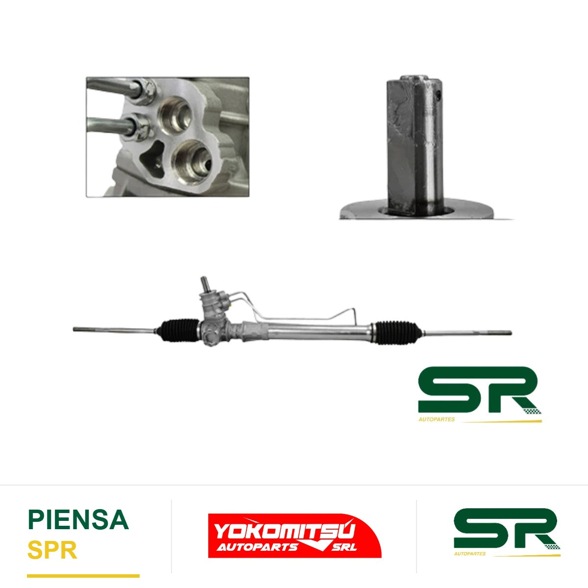 CAJA DE DIRECCIÓN HIDRÁULICA CON BIELETAS SIN TERMINALES BASE REDONDA (CLIO 1.6L 02-10/KANGOO 04-14) PLATINA 1.6L 2002-2010 YOKOMITSU