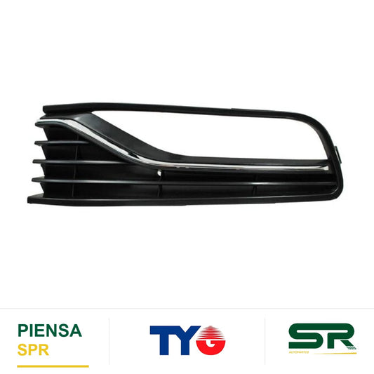 REJILLA IZQUIERDO PARA FARO DE NIEBLA CROMADA VOLKSWAGEN POLO 2015-2020 FILO TYG