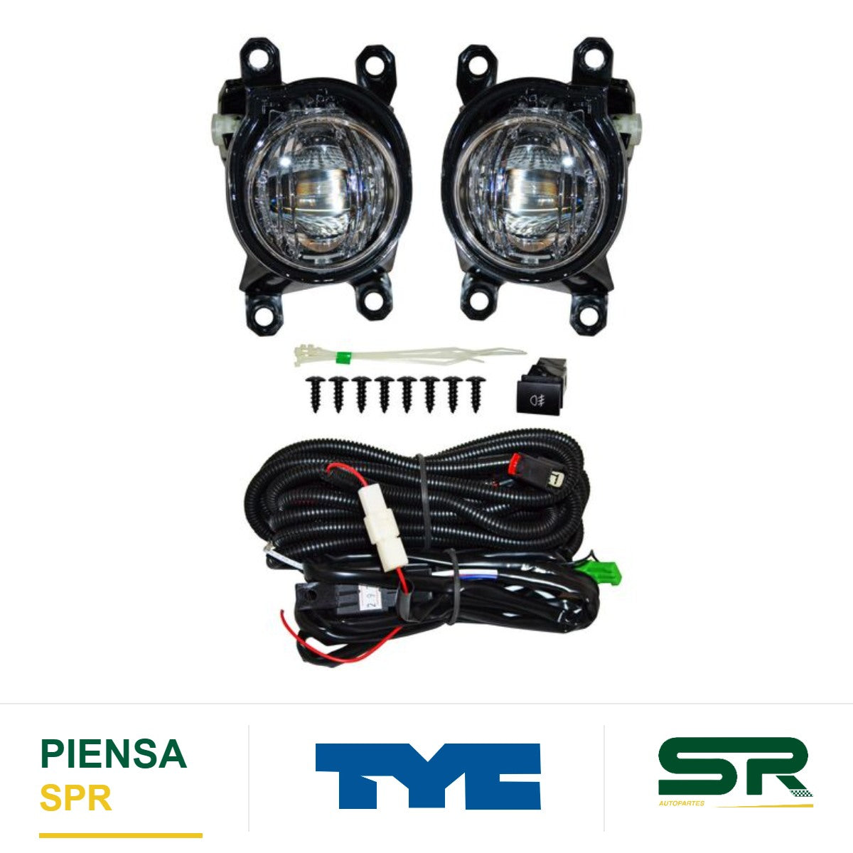 FARO DE NIEBLA JUEGO LED TOYOTA HILUX 2020-2022 / YARIS 21 / COROLLA CROSS 22 / CHR 20 TYC
