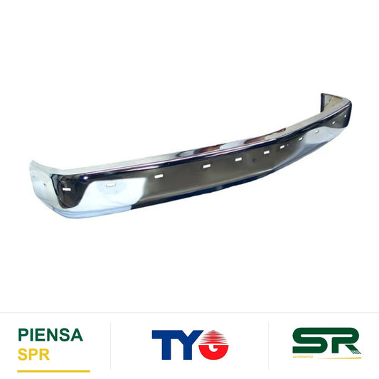 DEFENSA DELANTERA CROMADA CON BARRENOS CHEVROLET PICKUP 1992-1998 TYG