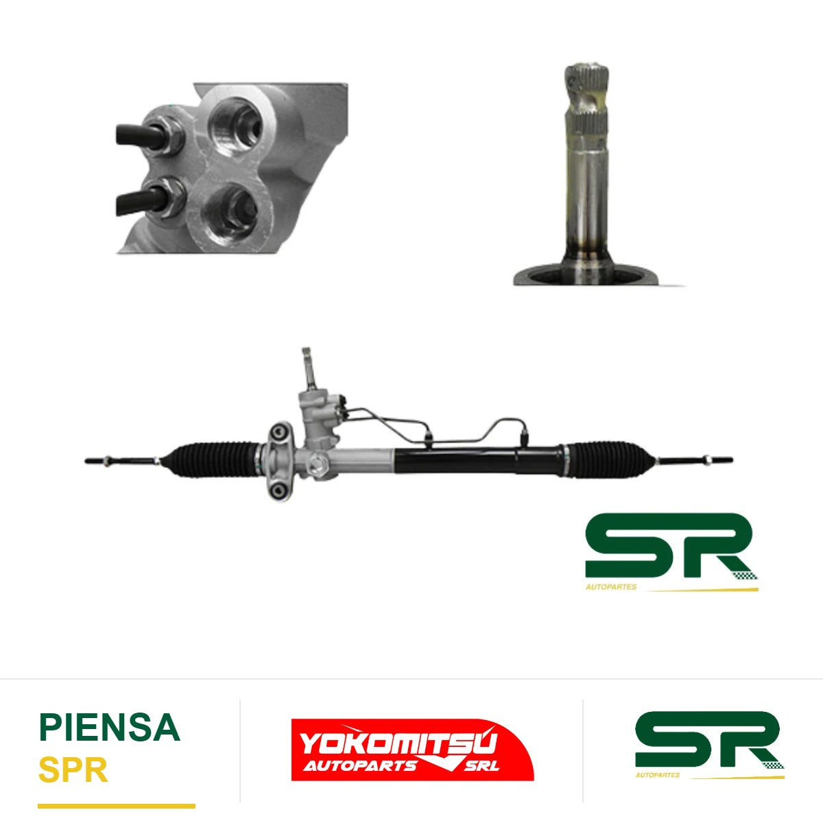 CAJA DE DIRECCIÓN HIDRÁULICA CON BIELETAS SIN TERMINALES MATIZ G2 1.0L 2006-2015 YOKOMITSU