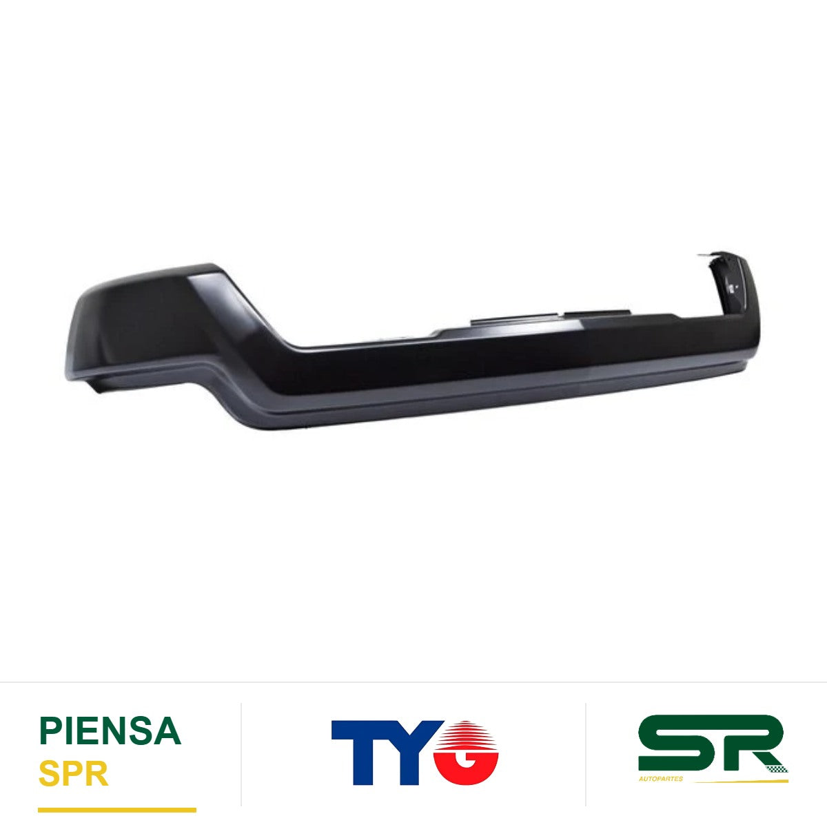DEFENSA DELANTERA SIN HOYO PARA SENSOR NEGRA CHEVROLET PICKUP 2023-2024 TYG
