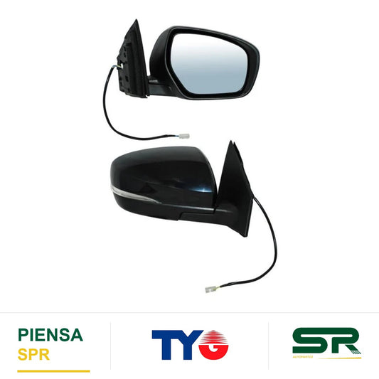 ESPEJO DERECHO ELÉCTRICO 11 PINES CON DIRECCIONAL CON DESEMPAÑANTE PARA PINTAR CON SENSOR DE PUNTO CIEGO CON MEMORIA MAZDA CX9 2013-2015 TYG