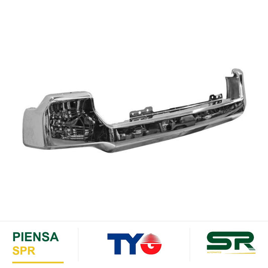 DEFENSA DELANTERA SIN HOYO PARA SENSOR CROMADA CHEVROLET PICKUP 2019-2023 2500 / 3500 TYG