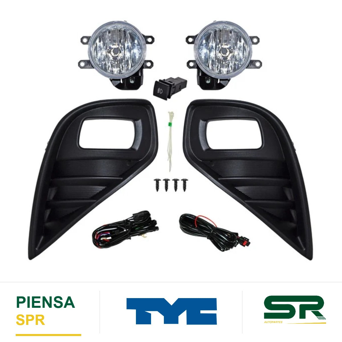 FARO DE NIEBLA JUEGO TOYOTA HIGHLANDER 20 C / PARRILLA TYC