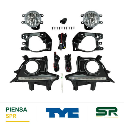 FARO DE NIEBLA JUEGO LED TOYOTA HIGHLANDER 2014-2015 C / PARRILLA C TYC