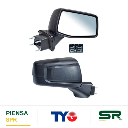 ESPEJO DERECHO MANUAL 2 PINES TEXTURIZADO CON SENSOR DE PUNTO CIEGO CHEVROLET PICKUP SILVERADO MANUAL C 2019-2023 / CHEVROLET SENS TEMP 2019-2023 TYG