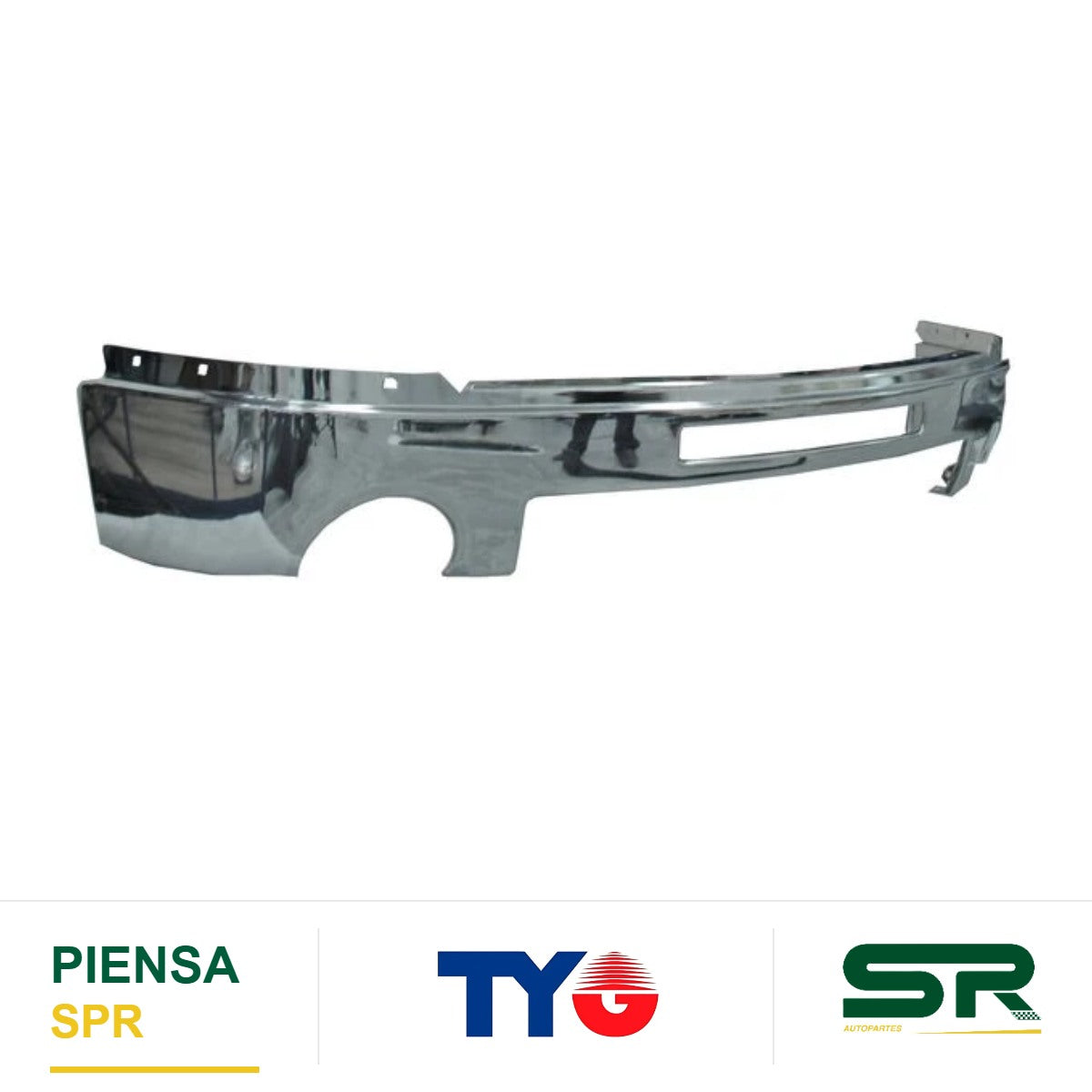 DEFENSA DELANTERA CENTRAL CON HOYO CHEVROLET PICKUP 2007-2013 TYG
