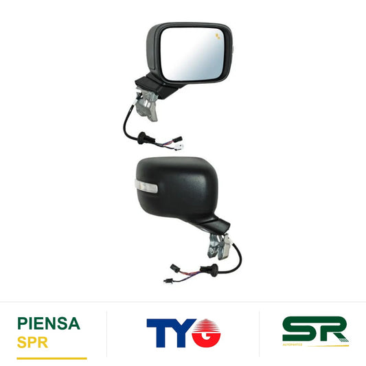 ESPEJO DERECHO ELÉCTRICO 7 PINES CON DIRECCIONAL CON DESEMPAÑANTE TEXTURIZADO CON SENSOR DE PUNTO CIEGO JEEP RENEGADE 2015-2023 TYG