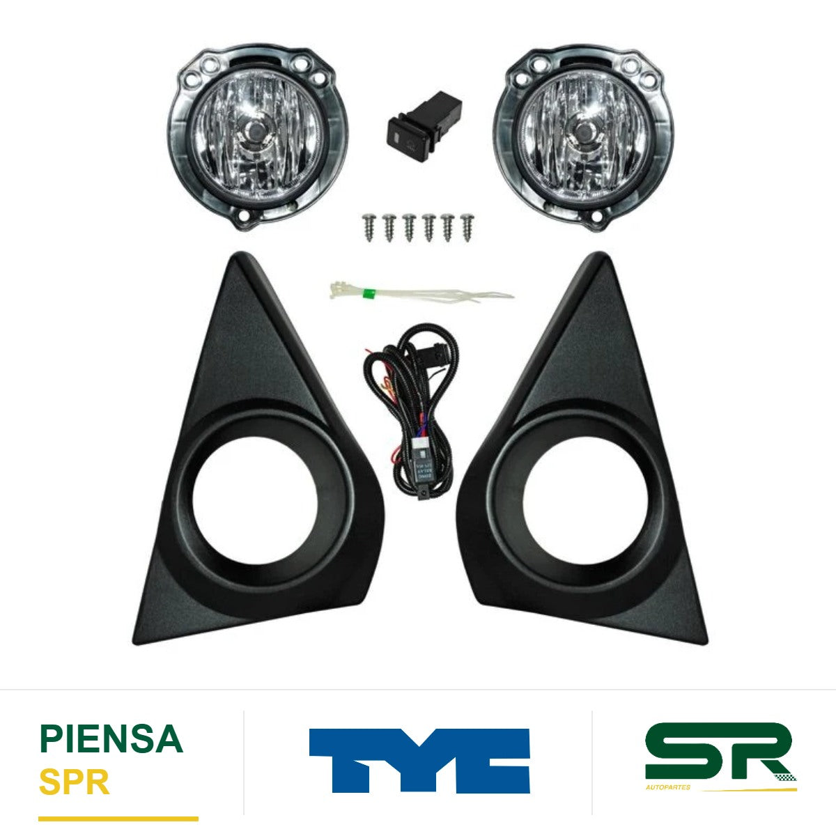 FARO DE NIEBLA JUEGO TOYOTA AVANZA 2020-2021 C / PARRILLA TYC