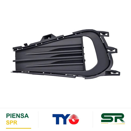 REJILLA IZQUIERDO PARA FARO DE NIEBLA VOLKSWAGEN JETTA 2022-2024 CORRUGADA TYG