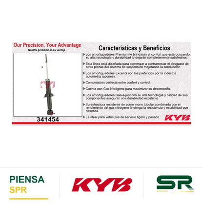 AMORTIGUADOR TRASERO DERECHO GAS EXCEL-G MITSU OUTLANDER LS, ES, SE (SIN 3RA FILA) (2008-2010) KYB