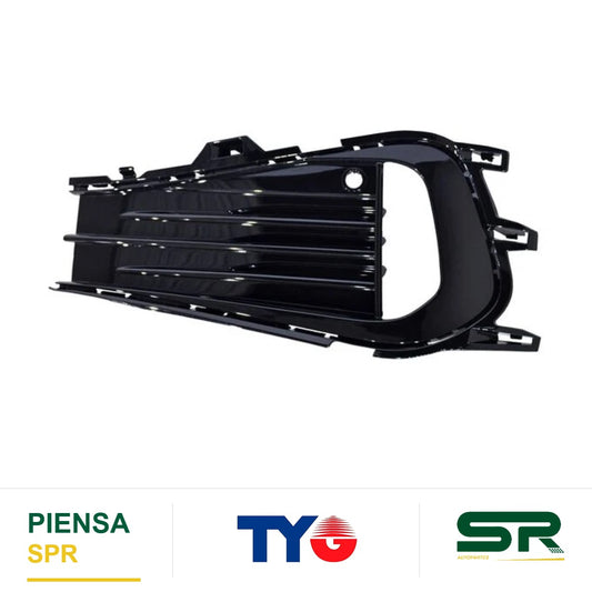 REJILLA IZQUIERDO CON HOYO PARA SENSOR PARA FARO DE NIEBLA VOLKSWAGEN JETTA 2022-2024 LISA TYG