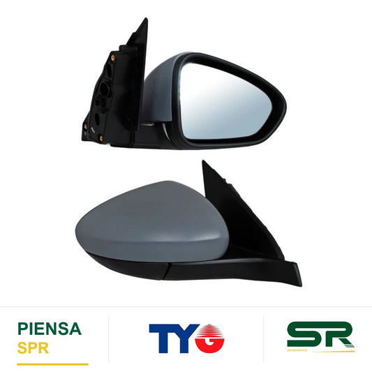 ESPEJO DERECHO ELÉCTRICO 7 PINES CON DESEMPAÑANTE PARA PINTAR CON SENSOR DE PUNTO CIEGO DODGE NEON C 2017-2019 / DODGE SENS 2017-2019 TYG