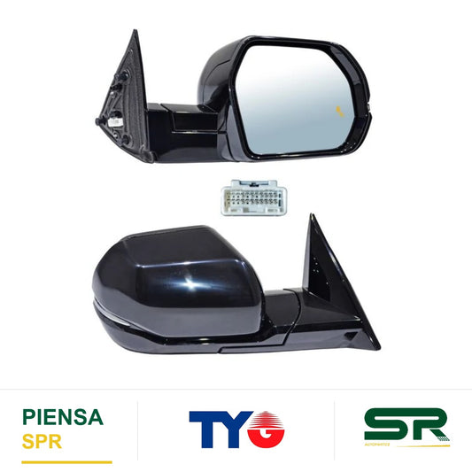 ESPEJO DERECHO ELÉCTRICO 7 PINES CON DIRECCIONAL CON DESEMPAÑANTE PARA PINTAR CON SENSOR DE PUNTO CIEGO TOYOTA TUNDRA 2022-2023 TYG