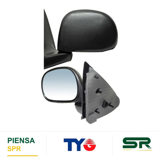 ESPEJO IZQUIERDO MANUAL SIN CONTROL NEGRO FORD PICKUP XL 1997-2009 / FORD F-150 1997-2009 / FORD RECTAN LIGHTNING 1997-2009 / FORD LARIAT 1997-2009 / FORD HARLEY 1997-2009 / FORD KING RANCH 1997-2009 / FORD XL 1997-2009 / FORD XLT 1997-2009 TYG